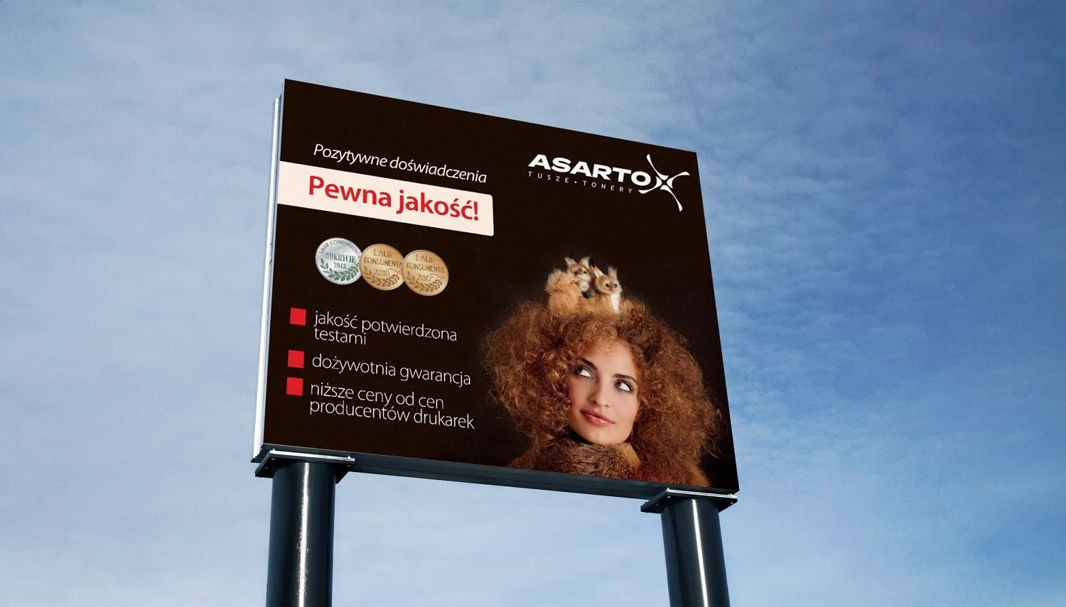 Asarto — billboard, kalendarz i karty do gry — projekt Marcina Dziubaka