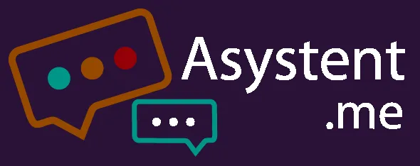 Asystent.me — logo i serwis — projekt Marcina Dziubaka