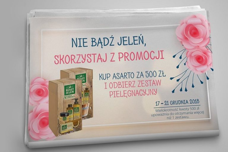Newspaper advert in Marcin Dziubak Portfolio